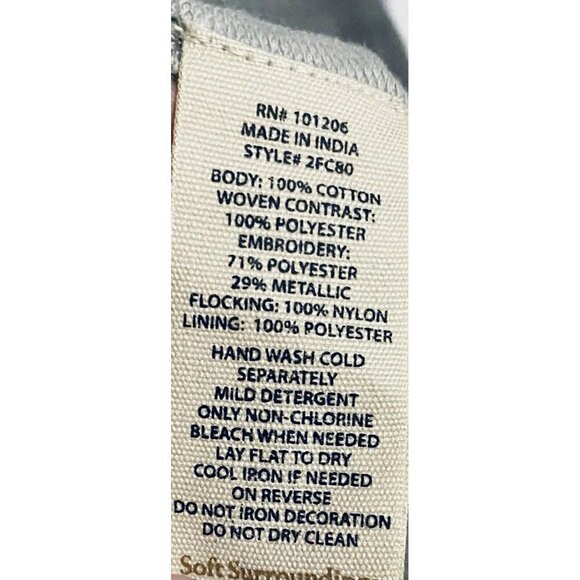 Soft Surroundings Granduer Jacket Womens Medium Gray Purple Embroidered Boho - Picture 7 of 7